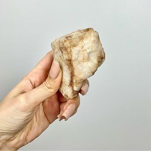 Medium Raw White Quartz Crystal Home Decor - Manifestation Spirituality Tool